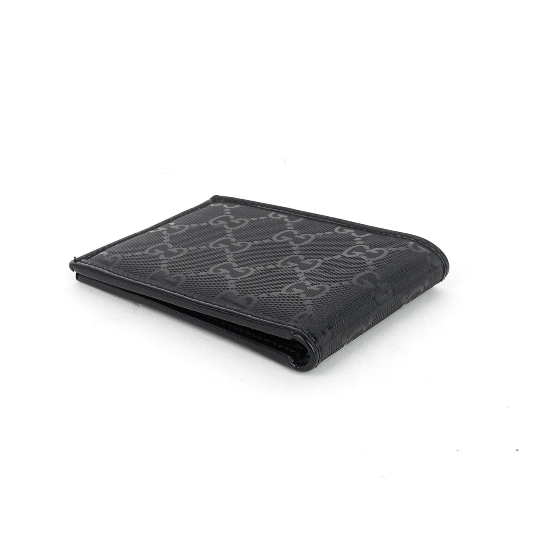 bifold gg coated canvas compact wallet