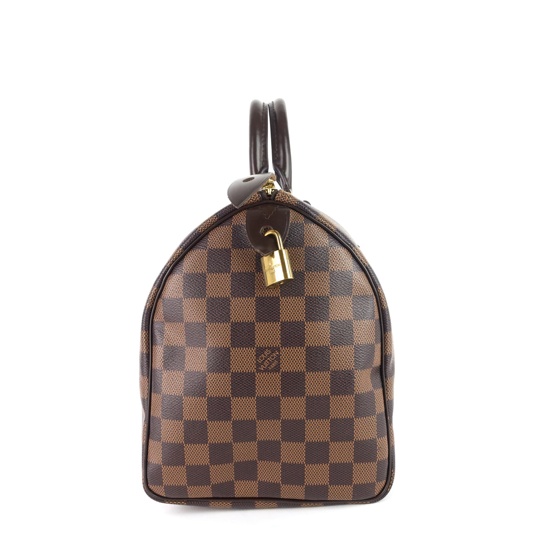 speedy 30 damier ebene canvas bag