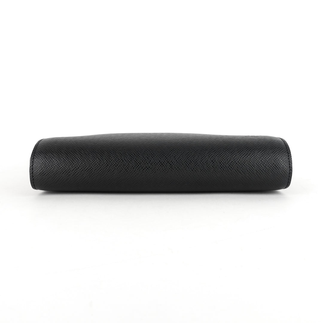 bakail taiga leather clutch bag