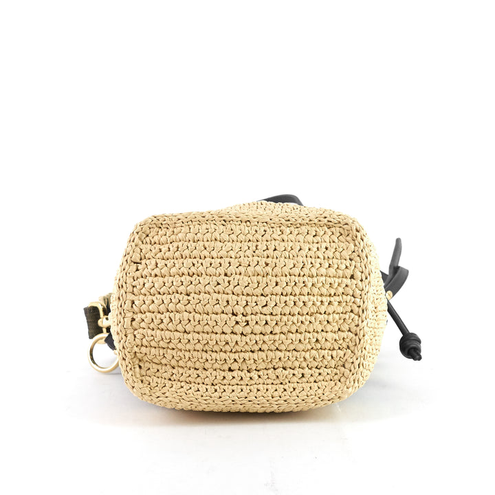 mon tresor mini pequin canvas bucket bag