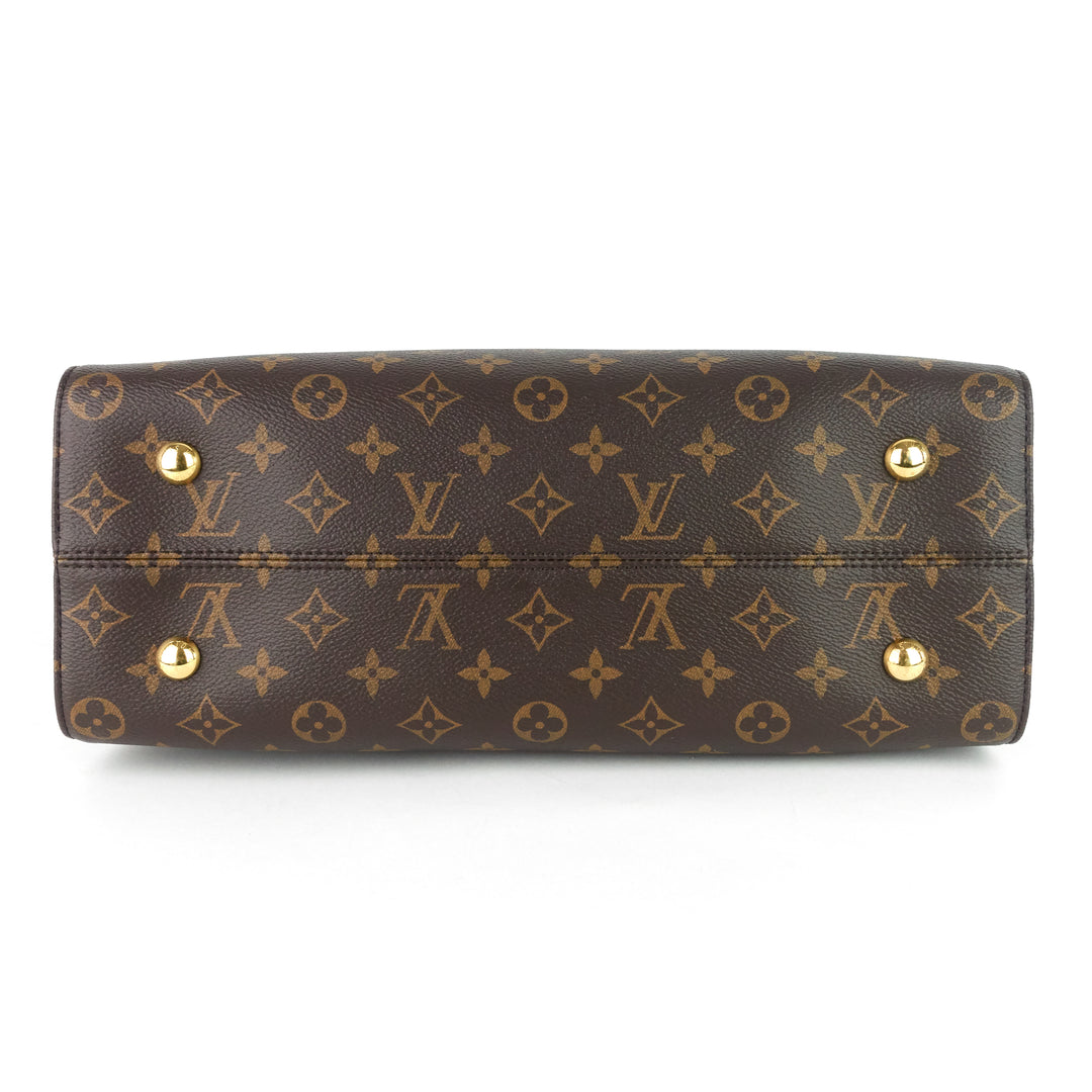 tuileries monogram canvas top handle tote bag