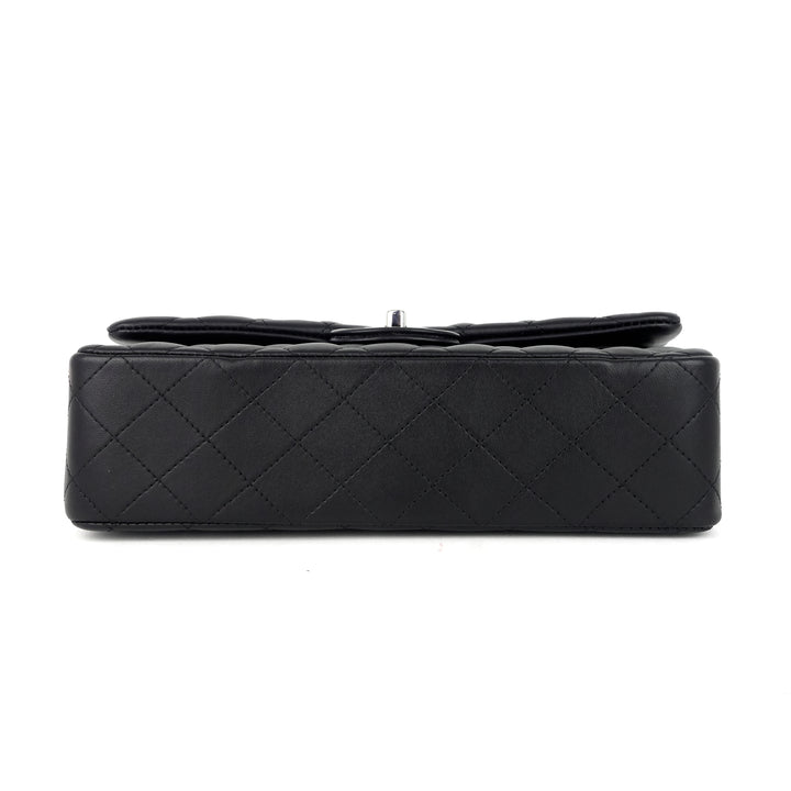 classic double flap lambskin leather bag