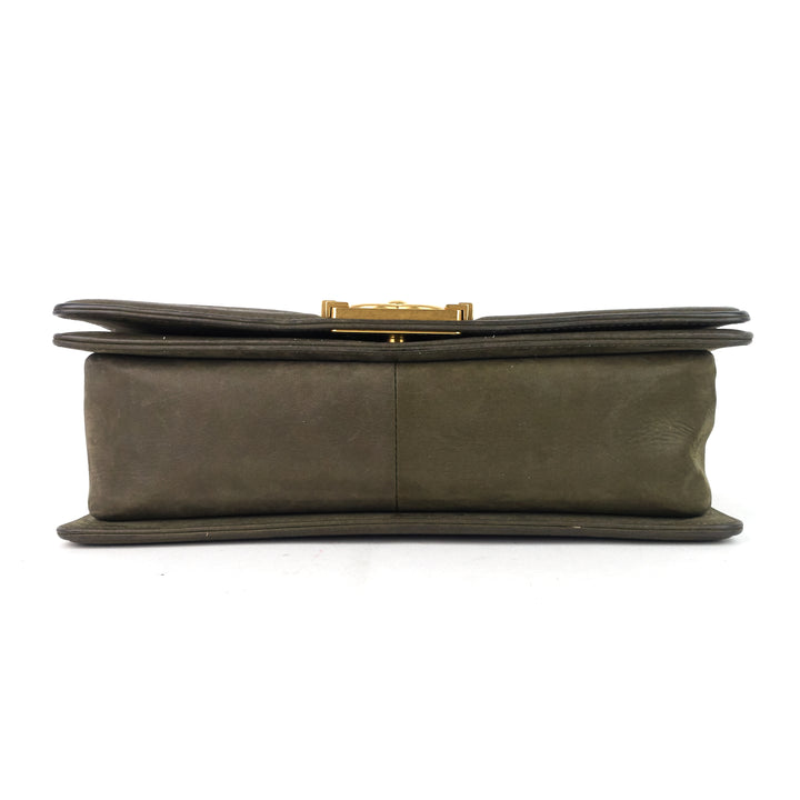 boy suede and tweed flap bag