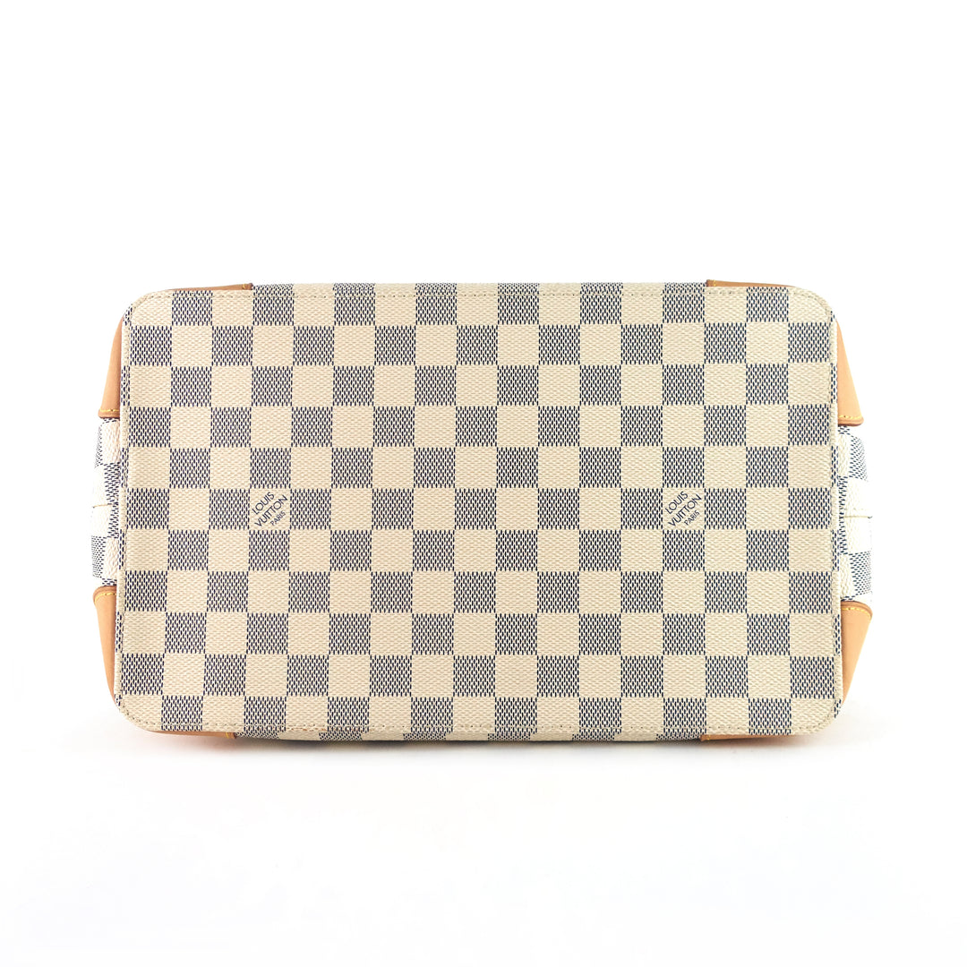 hampstead pm damier azur canvas tote bag