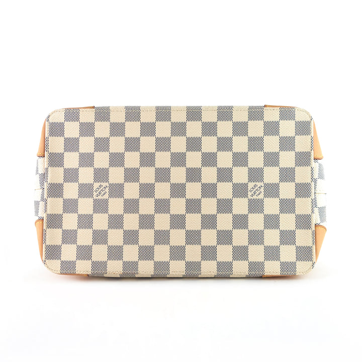 hampstead pm damier azur canvas tote bag