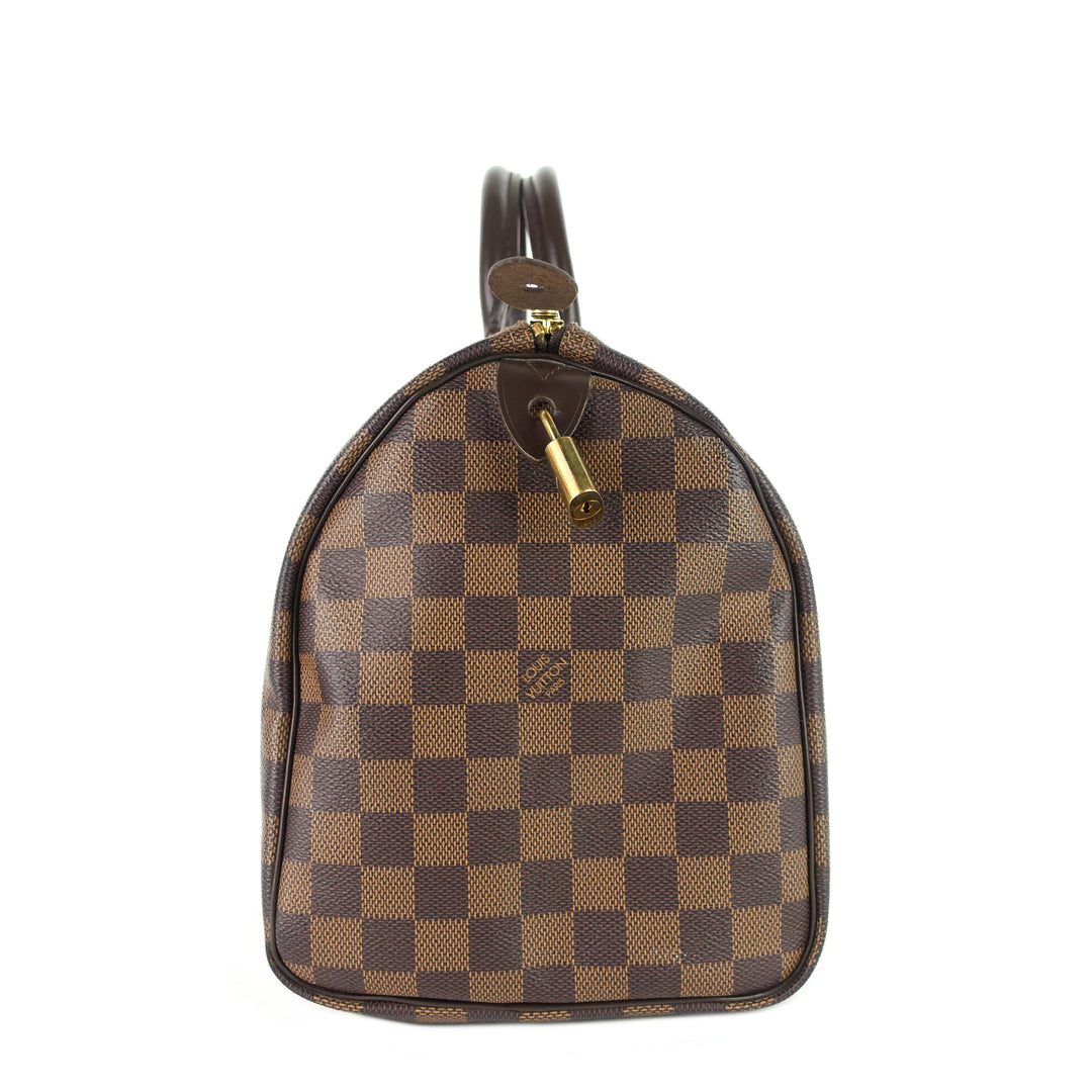 speedy 30 damier ebene canvas bag