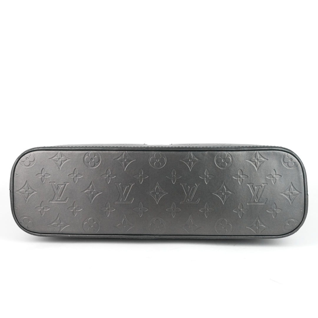 wildwood monogram mat leather bag