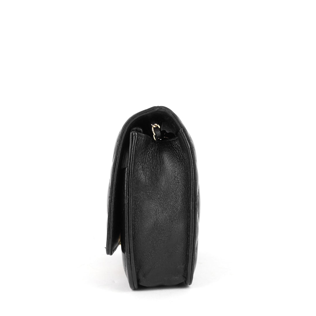 golden class double cc lambskin wallet on chain bag
