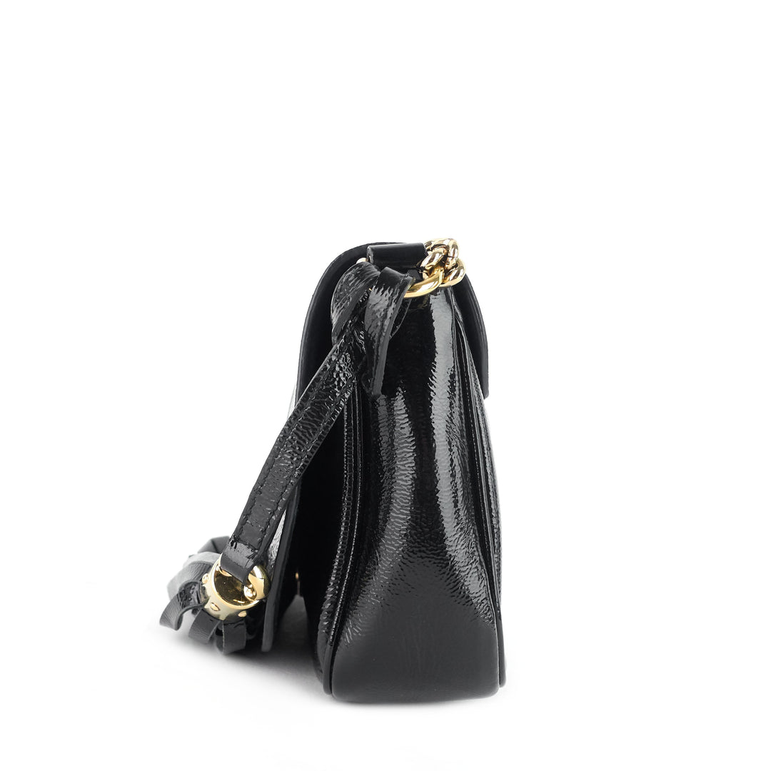 soho patent leather chain crossbody bag