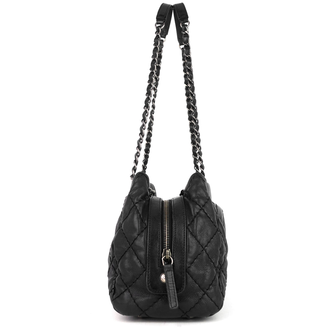 stitch it small calfskin shoulder bag