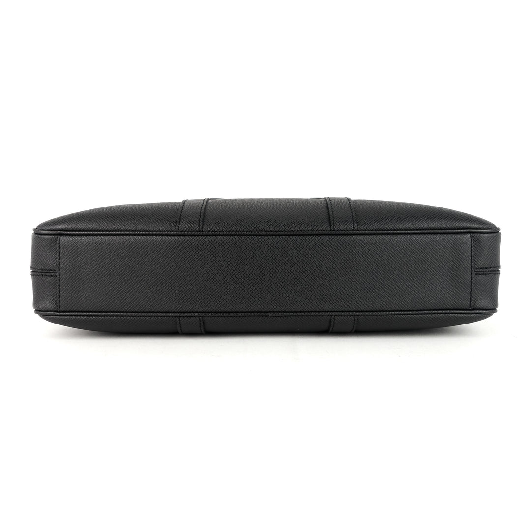 porte-documents voyage pm taiga leather briefcase bag