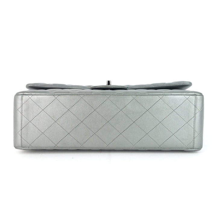 classic double flap maxi lambskin leather bag
