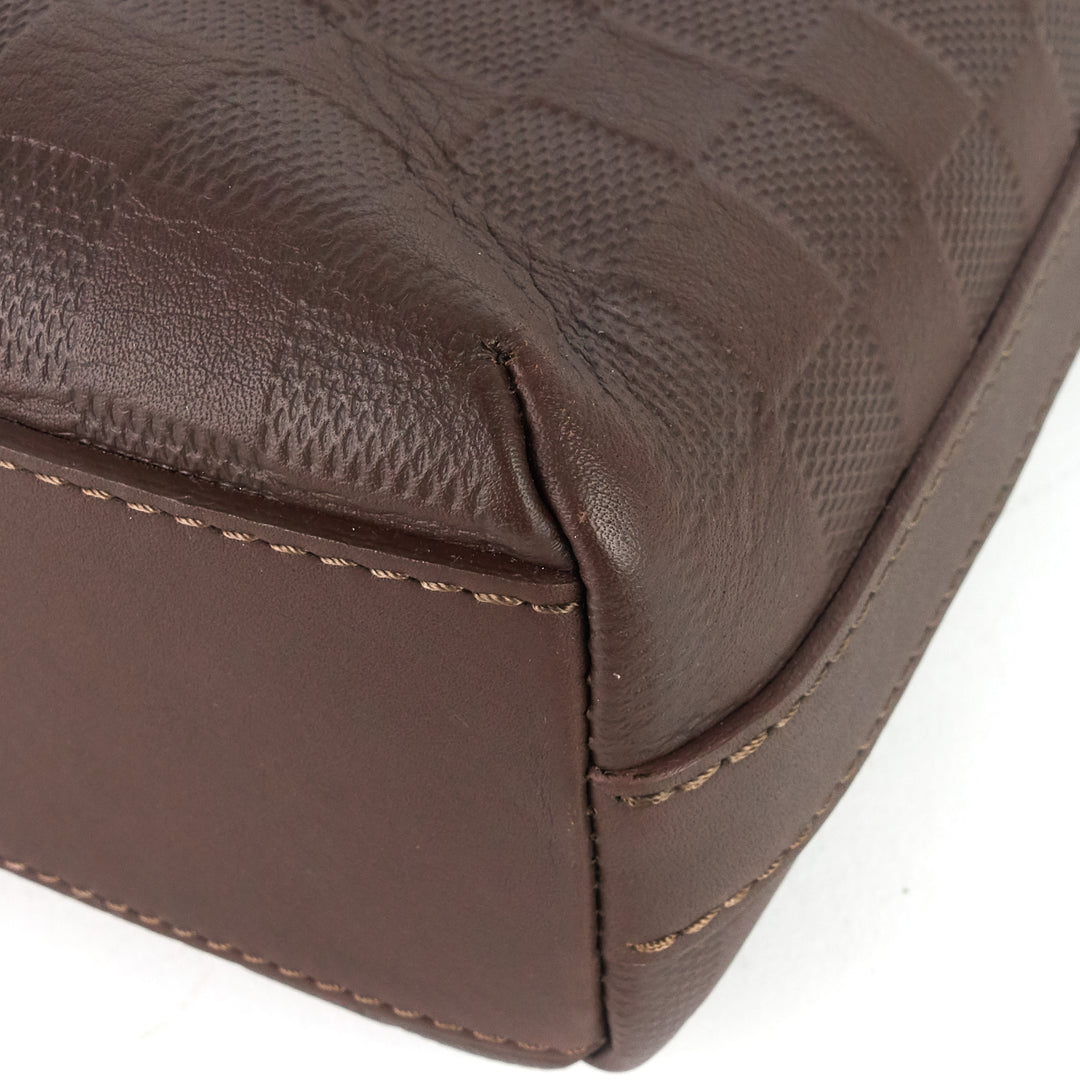 calypso mm damier infini leather bag