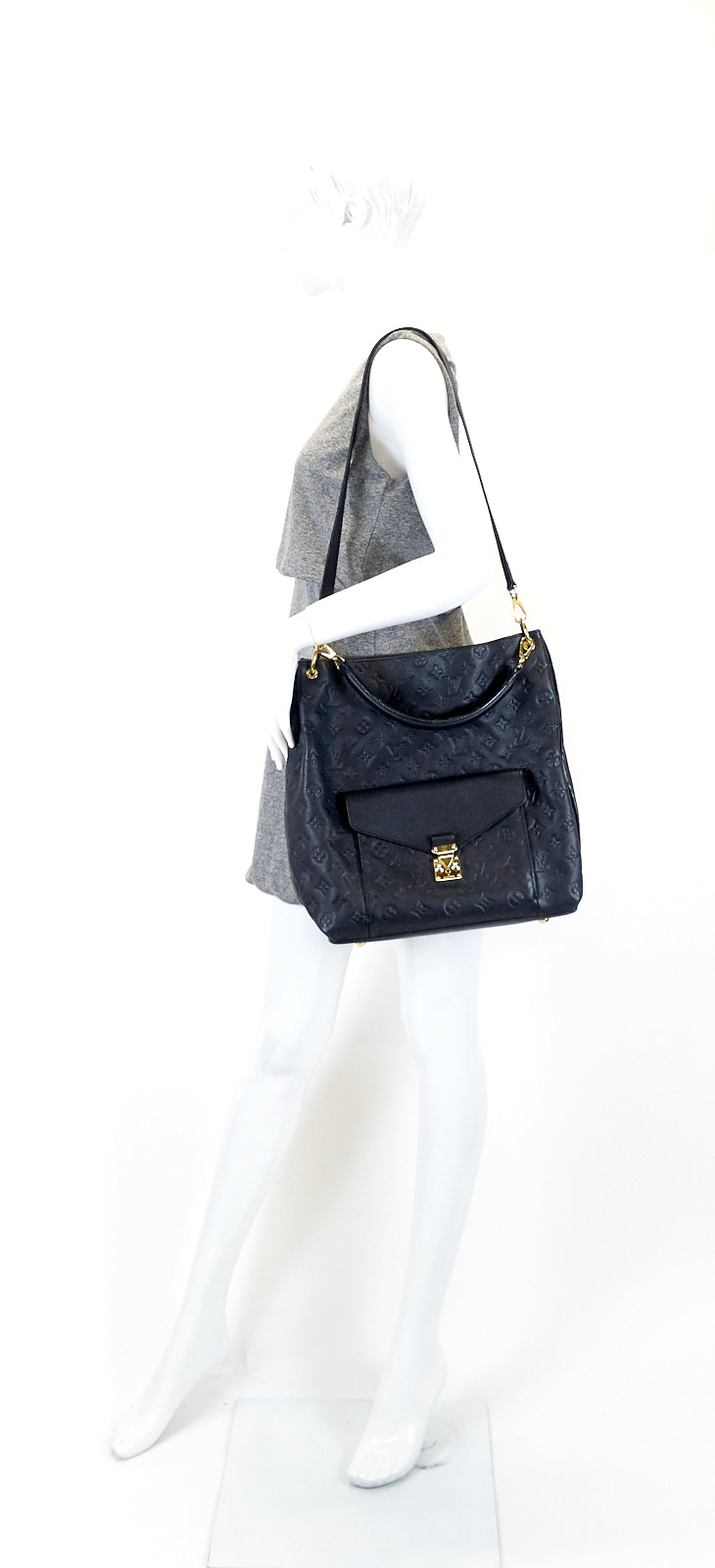 metis monogram empreinte leather hobo bag