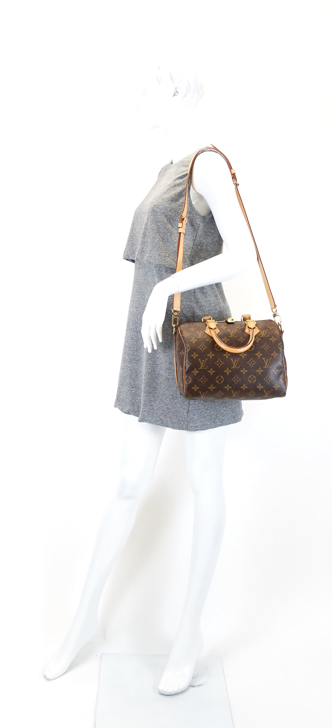 speedy 25 bandouliere monogram canvas bag