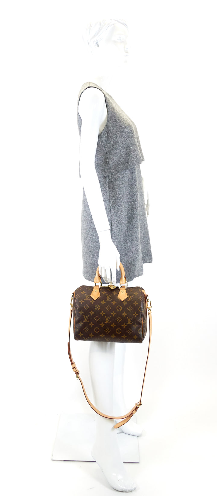 speedy 25 bandouliere monogram canvas bag