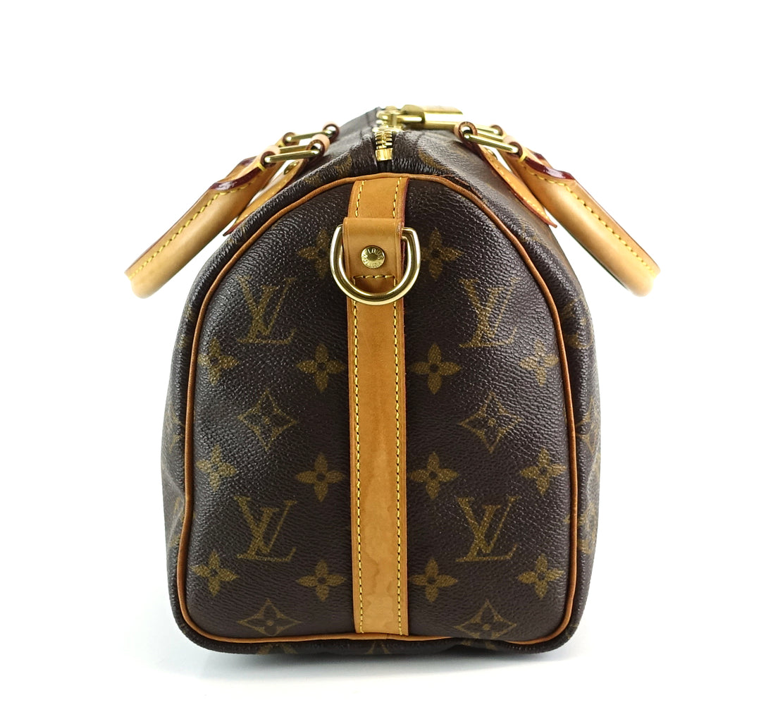 speedy 25 bandouliere monogram canvas bag