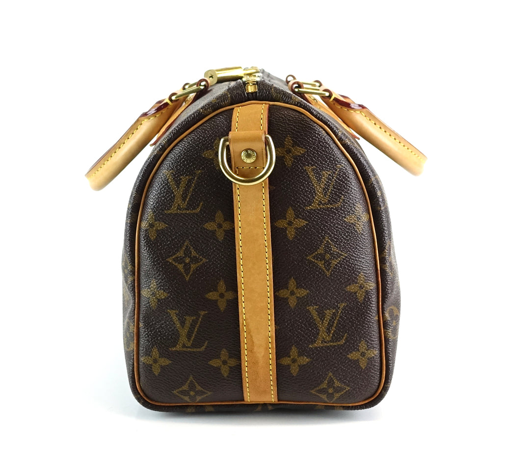 speedy 25 bandouliere monogram canvas bag