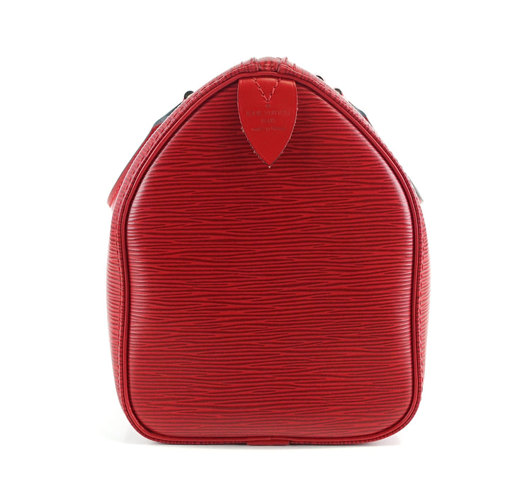 speedy 30 red epi leather bag
