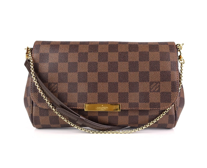 favorite mm damier ebene canvas handbag with strap