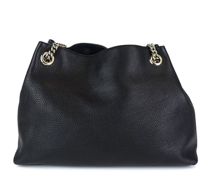 soho chain strap calf leather tassel bag