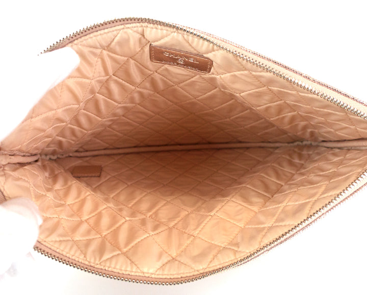 o case caviar leather clutch bag