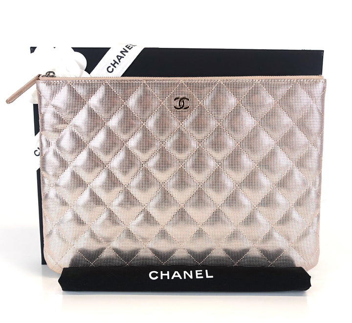 o case caviar leather clutch bag