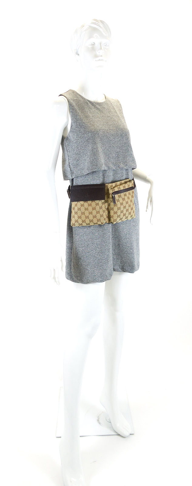 monogram canvas belt bag