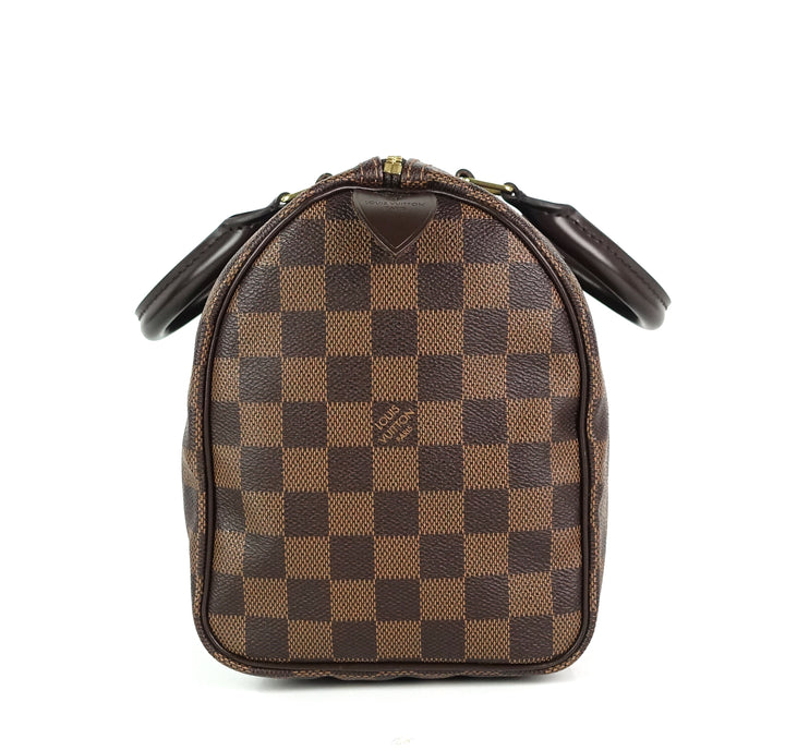 speedy 25 damier ebene canvas bag