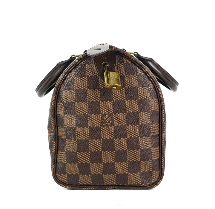 speedy 25 damier ebene canvas bag
