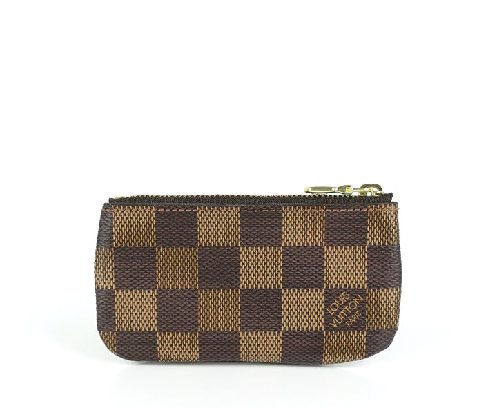 damier ebene canvas key pouch