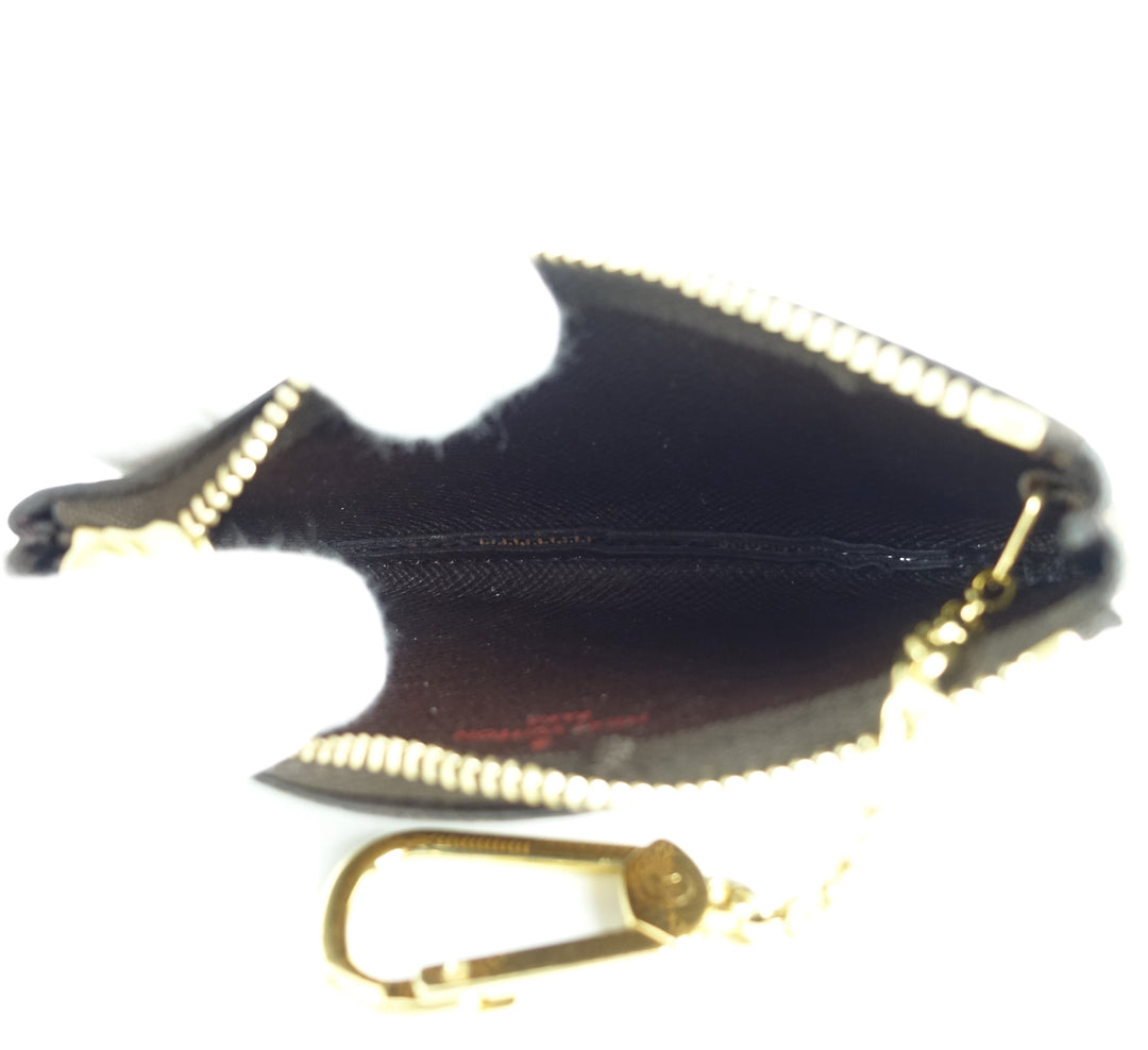 damier ebene canvas key pouch