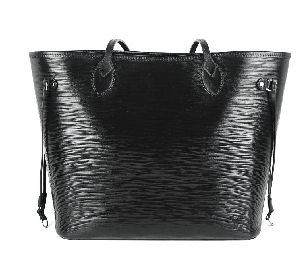 neverfull mm black epi leather bag