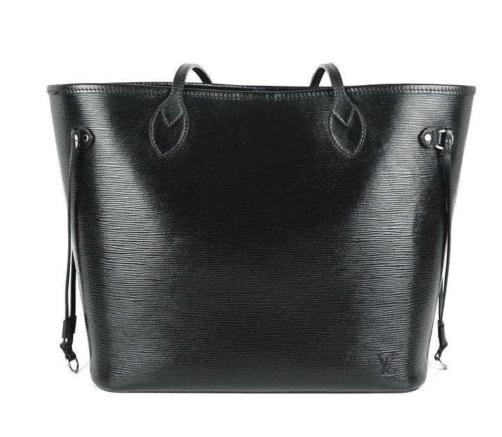neverfull mm black epi leather bag