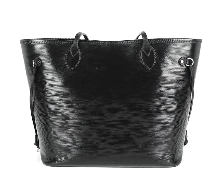 neverfull mm black epi leather bag