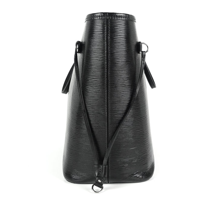 neverfull mm black epi leather bag