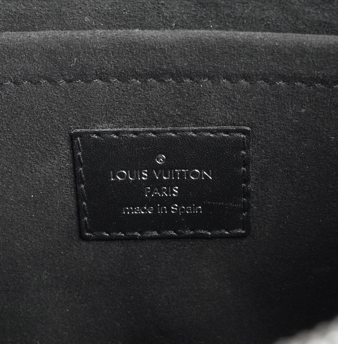 neverfull mm black epi leather bag