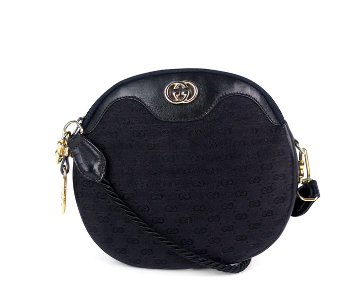 monogram canvas and leather vintage bag