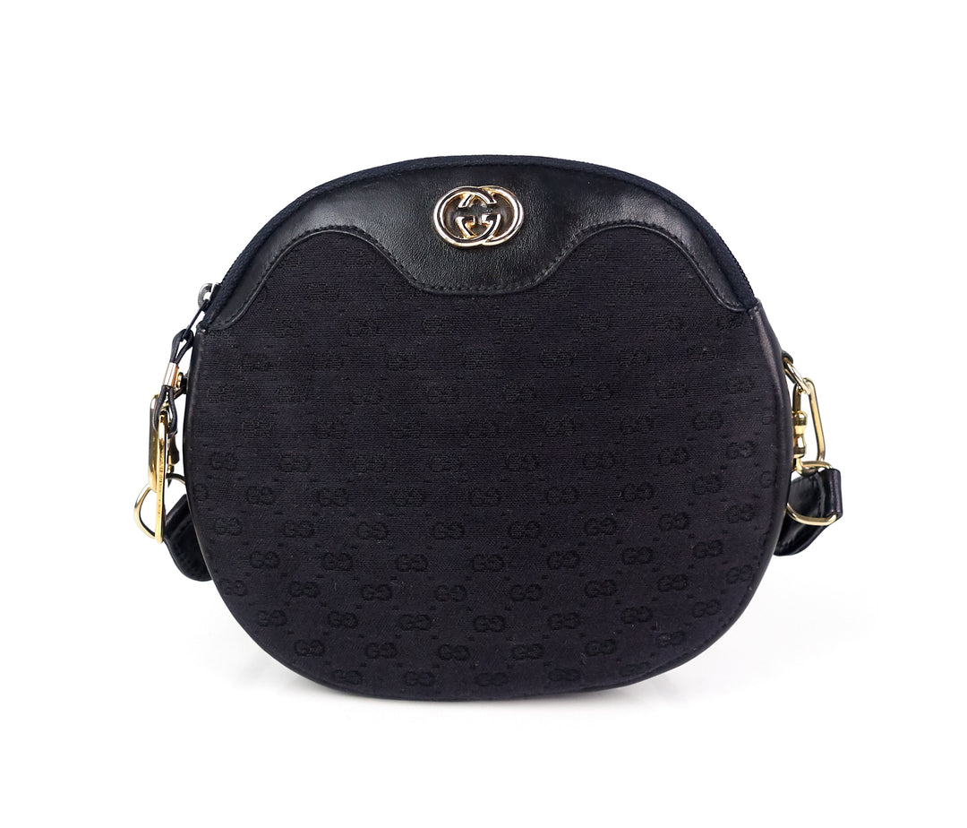 monogram canvas and leather vintage bag