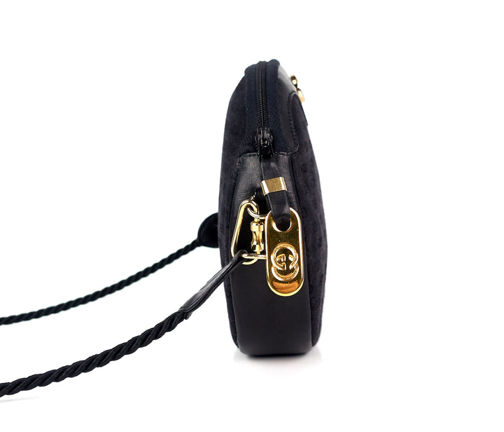 monogram canvas and leather vintage bag