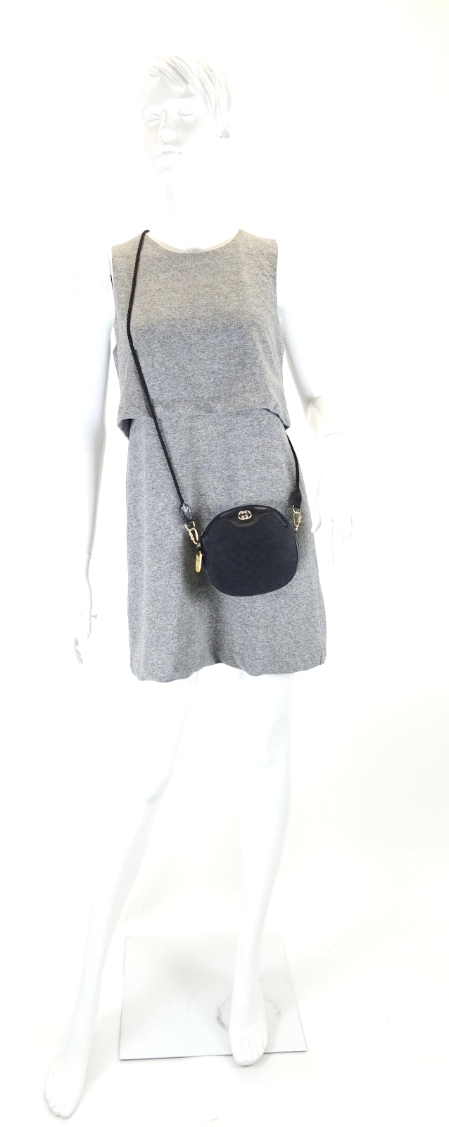 monogram canvas and leather vintage bag