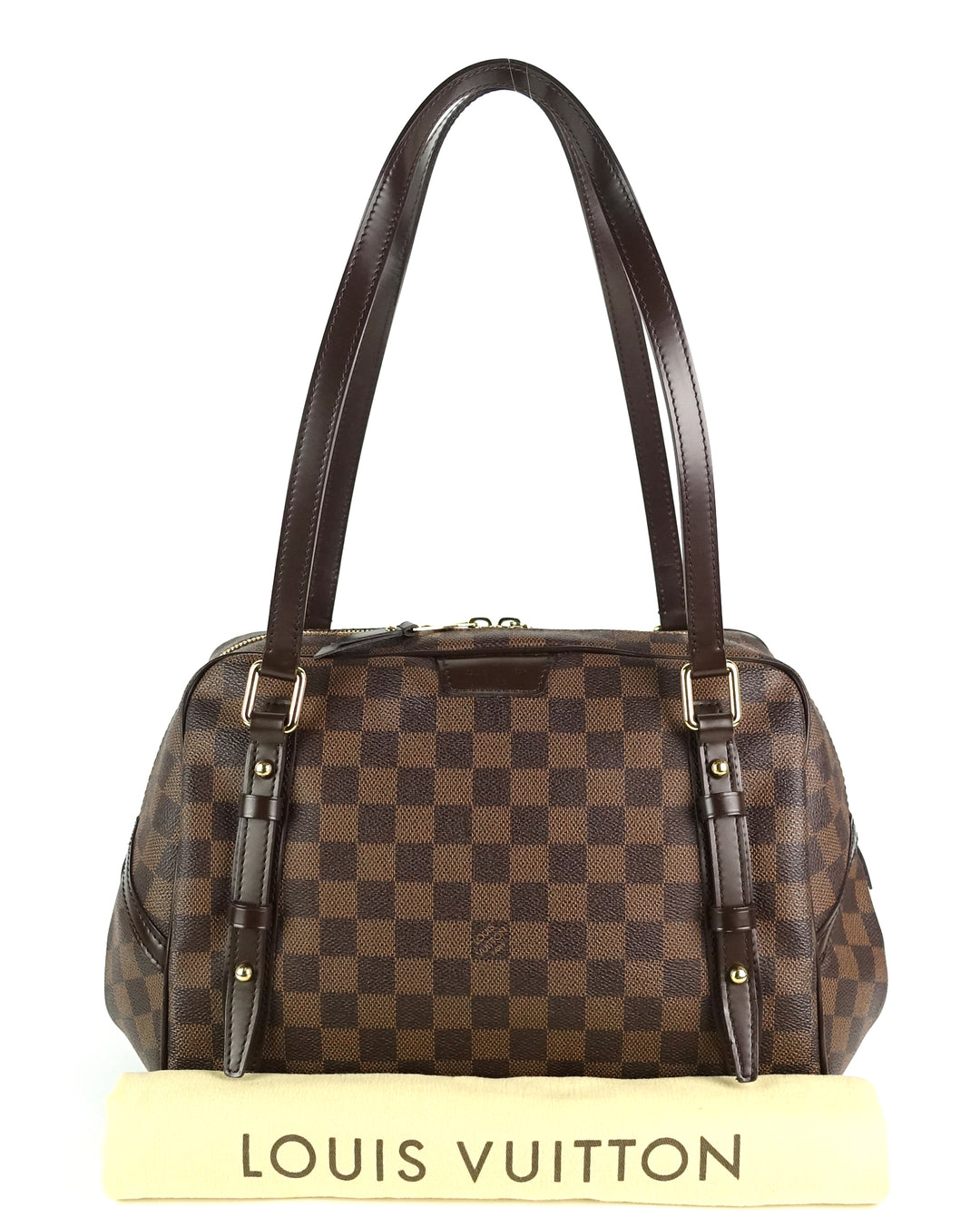 rivington gm damier ebene canvas satchel bag