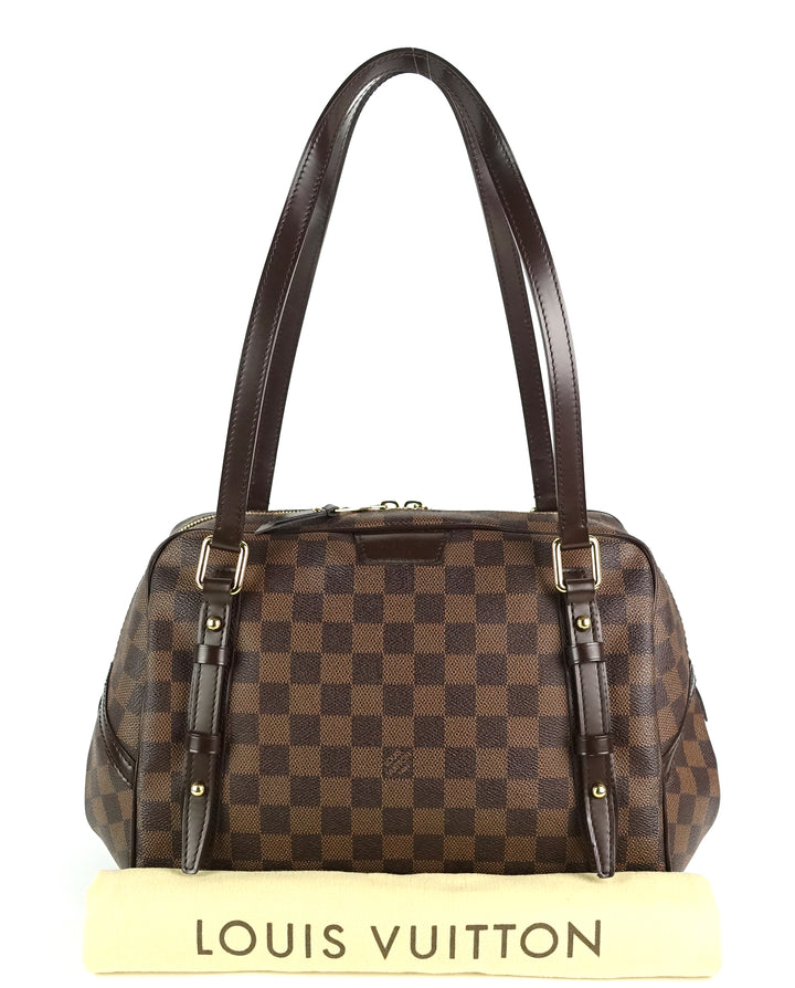 rivington gm damier ebene canvas satchel bag