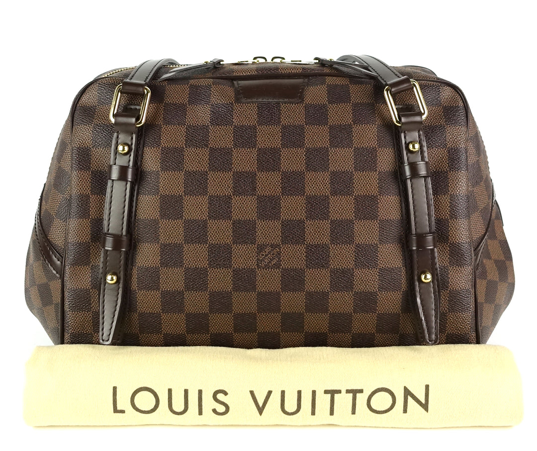 rivington gm damier ebene canvas satchel bag
