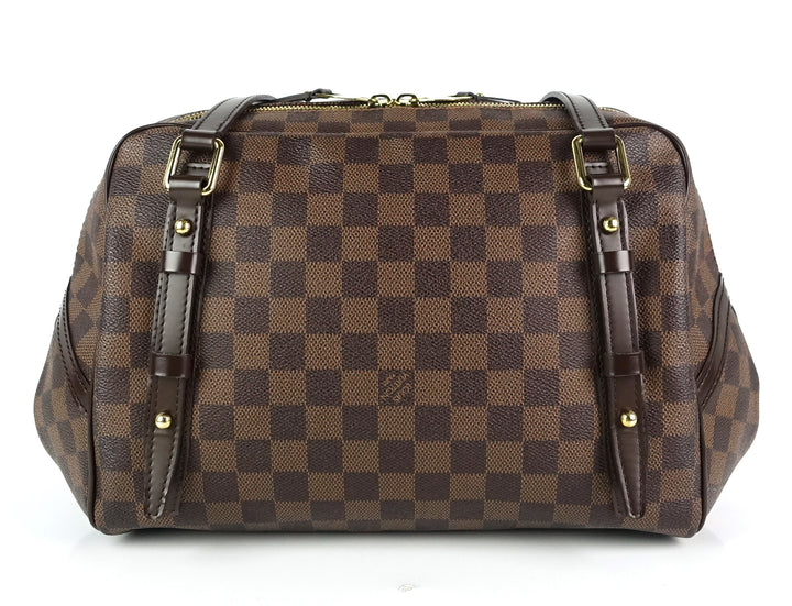 rivington gm damier ebene canvas satchel bag