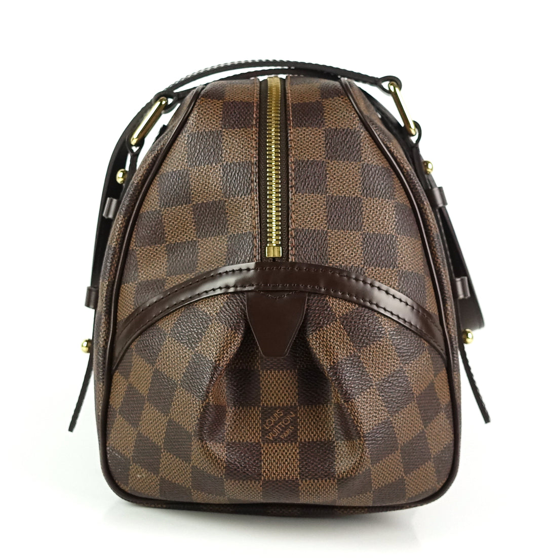 rivington gm damier ebene canvas satchel bag