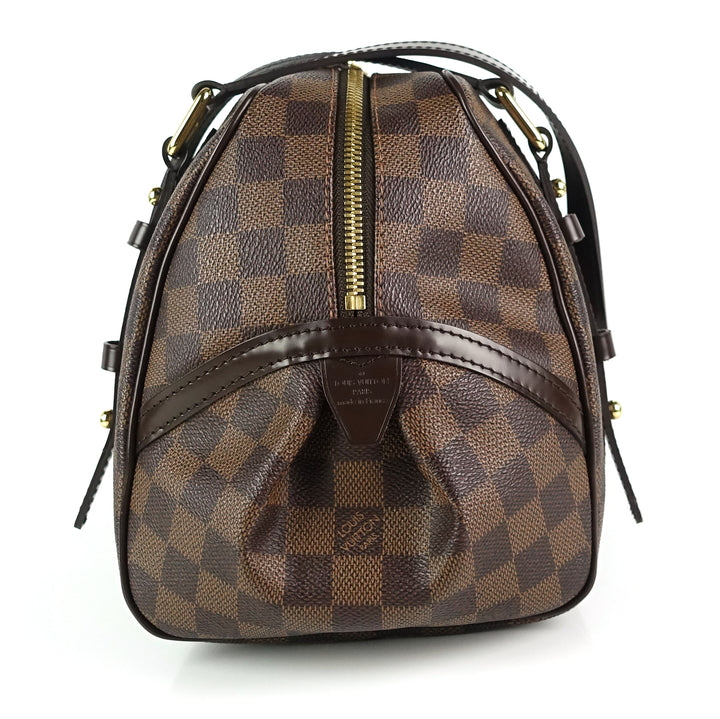 rivington gm damier ebene canvas satchel bag