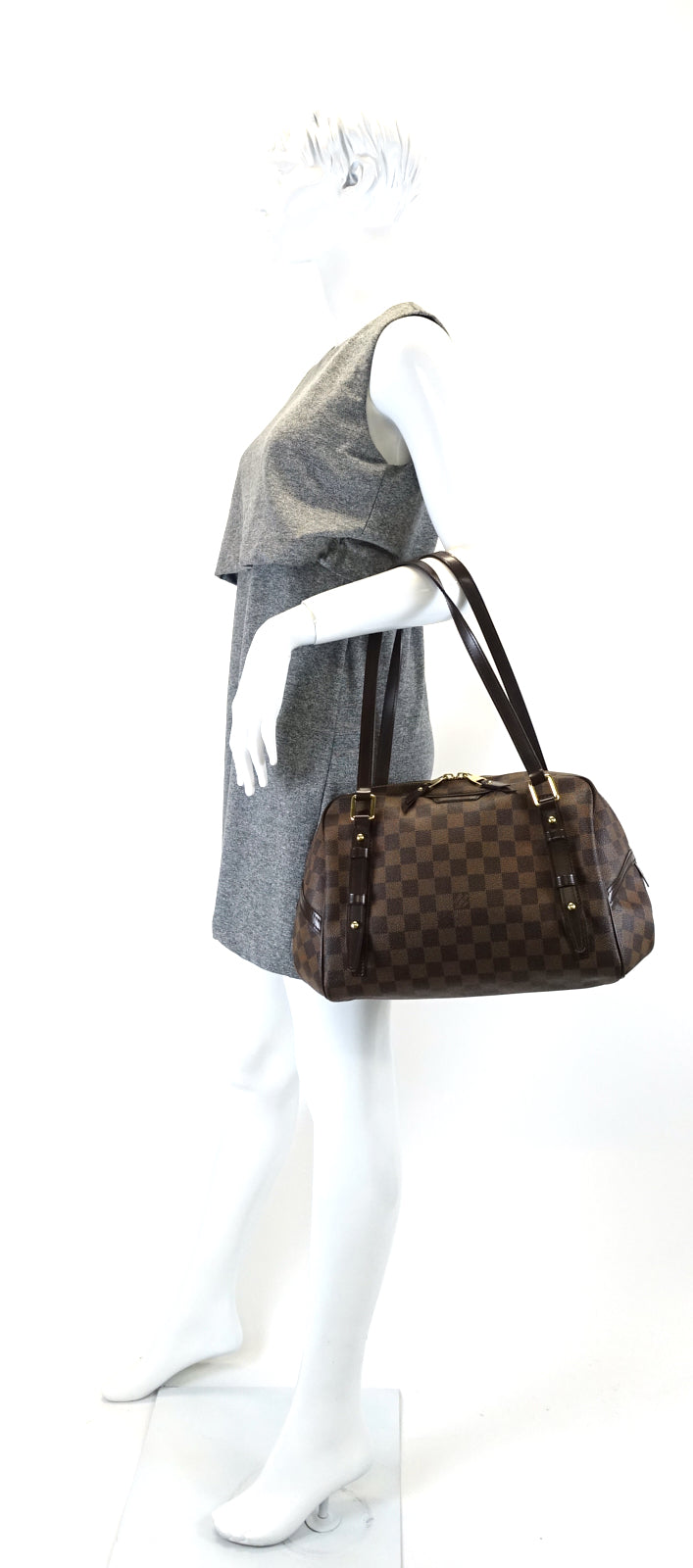 rivington gm damier ebene canvas satchel bag