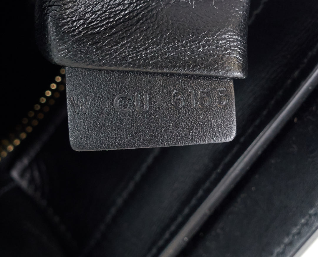 micro luggage calf leather antarctic tricolour bag
