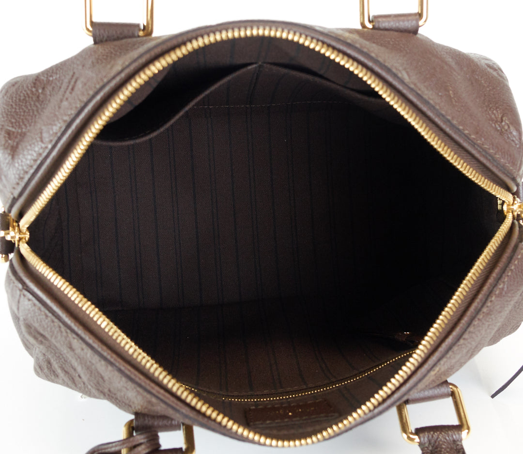 speedy 25 bandouliere empreinte monogram leather bag